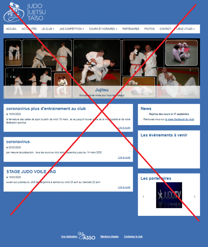 Ancien site internet essa judo